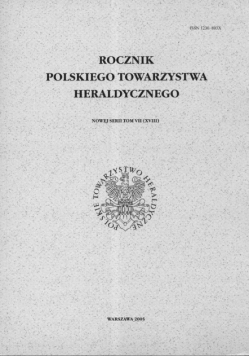 Rocznik Polskiego Towarzystwa Heraldycznego tom VII (XVIII)