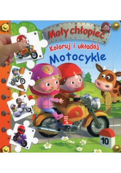 Koloruj i układaj Motocykle Mały chłopiec