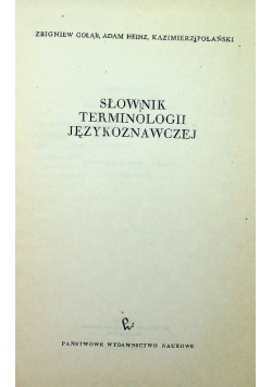 Słownik terminologii językoznawczej