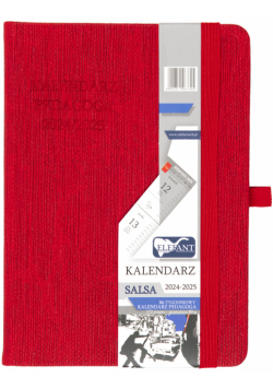 Kalendarz Pedagoga 2024/2025 Salsa B6 tygodniowy czerwony