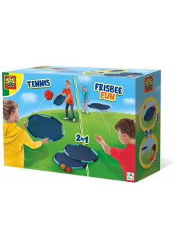 Zabawa w tenisa i frisbee 2w1