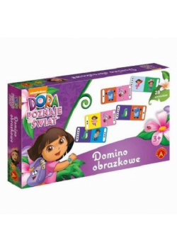 Domino obrazkowe Dora poznaje świat