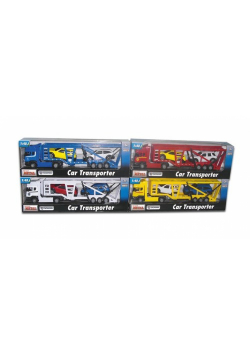 Samochód ciężarowy Scania laweta czerwony 1:48 + Wheelie