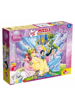 Puzzle dwustronne maxi Księżniczki 108