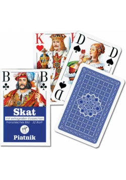 Karty do gry Piatnik 1 talia Skat (talia od siódemek)