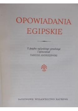 Opowiadanie Egipskie