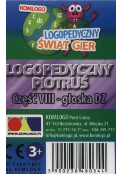 Karty Logopedyczny Piotruś Część VIII DZ