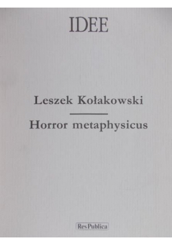 Idee horror metaphysicus