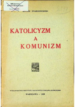 Katolicyzm a komunizm 1936 r.
