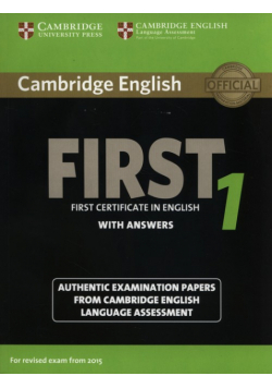 Cambridge English First 1 for Revised Exam from 2015 Student's Book with Answers