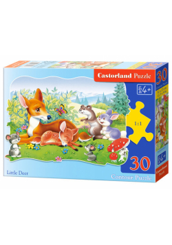 Puzzle konturowe Little Deer 30