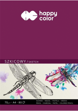 Szkicownik ważka A4/80K HAPPY COLOR
