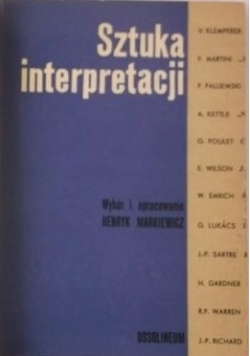 Sztuka interpretacji