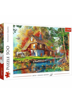Puzzle 500 Chatka nad rzeką TREFL