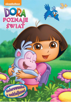 Dora poznaje świat. Kolorowanka z naklejkami.