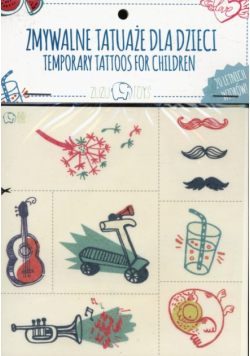 Zmywalne tatuaże dla dzieci - Letnie wzory