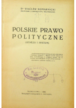 Polskie prawo polityczne 1922 r.