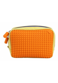 Kosmetyczka Pixelbags wodoodporna żółto-pomarańczowa