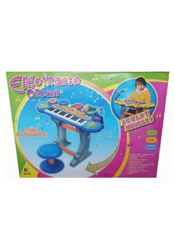 Ekstra keyboard + perkusja  niebieski