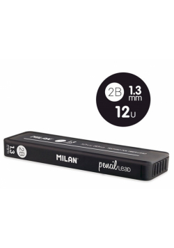 Wkłady Milan do ołówka mechanicznego 2B, 1,3 mm