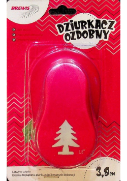 Dziurkacz ozdobny - Choinka 3,8cm MIX