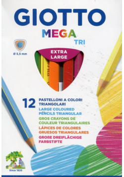 Giotto Kredki Mega Tri 12 sztuk