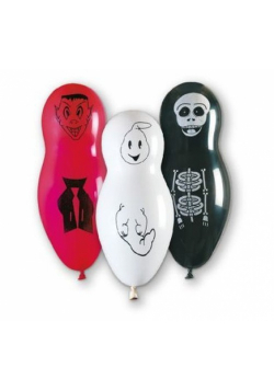 Balony Premium Halloweenowe Postacie 4 sztuki