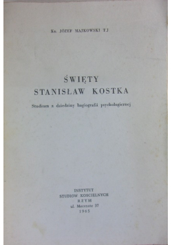 Święty Stanisław Kostka