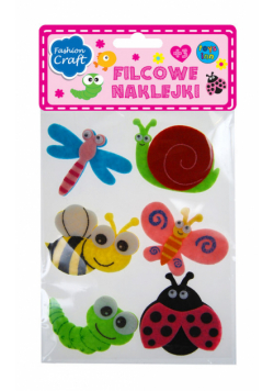 Filcowe naklejki owady 6 sztuk naklejek