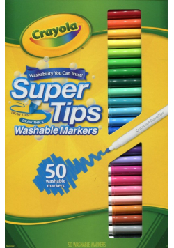 Crayola Markery zmywalne i spieralne 50 sztuk
