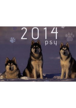 Kalendarz ścienny 2014 Psy