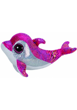 Beanie Boos Sparkles - różowy delfin średni