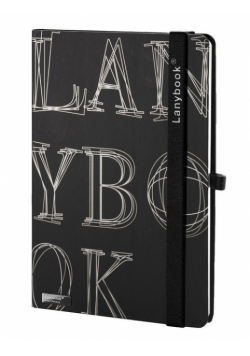 Notes A6 LYO Reflex czarny kratka