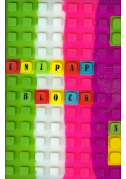 Notes silikonowy A5 Unipap Blocks w kratkę 100 kartek kolorowy