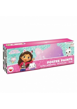 Farby plakatowe 20ml Koci Domek Gabi 12 kolorów