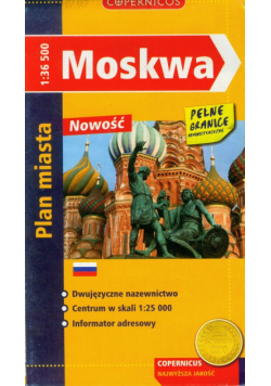 Moskwa plan miasta 1:36 500
