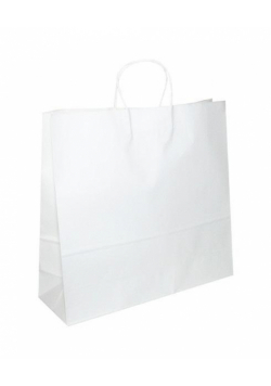 Torba na prezenty 41x40x14mm biała