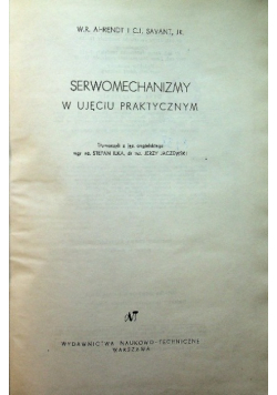 Serwomechanizmy w ujęciu praktycznym