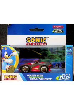 Figurka Sonic z czerwonym samochodem