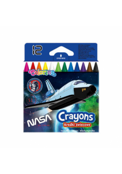 Kredki świecowe Colorino Nasa 12 kolorów