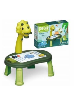 Stolik do rysowania z projektorem dinozaur