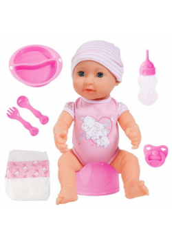Lalka Piccolina Newborn Baby różowa z akcesoriami