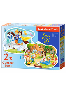 Puzzle Snow White and the Seven Dwarfs 2 w 1