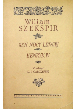 Sen nocy letniej/ Henryk IV
