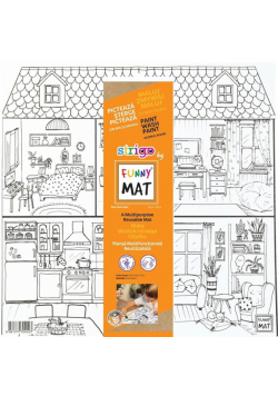 Mata biała Sweet Home Funny Mat STRIGO