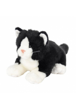Kot leżący czarny 30cm