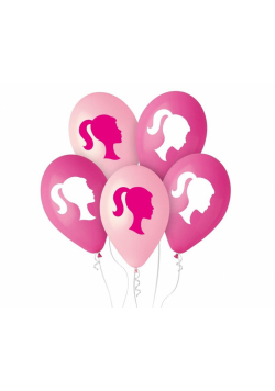 Balony Premium My Pink World z kucykiem 30cm 5szt