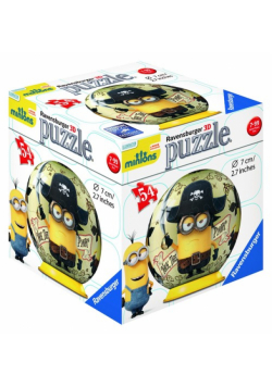 Puzzle 3D Minionki kuliste Pirat  54