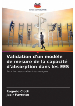 Validation d'un modèle de mesure de la capacité d'absorption dans les EES