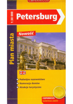 Petersburg plan miasta 1:30 000